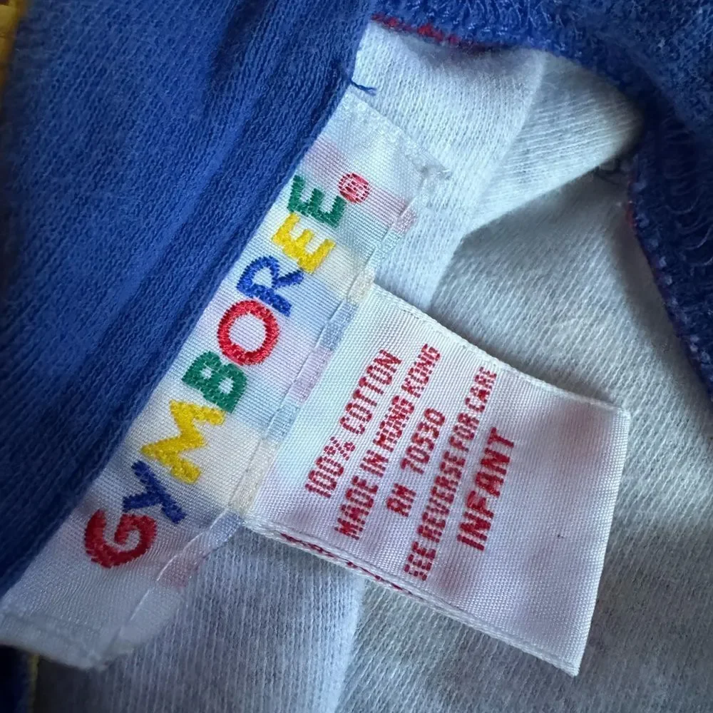 Vintage Gymboree Infant 1990s Helicopter Embroidered Helicopter Planes Onesie